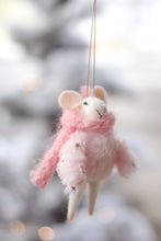 Load image into Gallery viewer, Blizzard Bella Felt Mouse Ornament