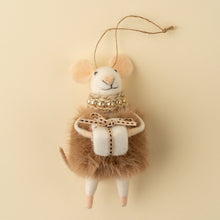 Load image into Gallery viewer, Gifting Gloria Felt Mouse Ornament