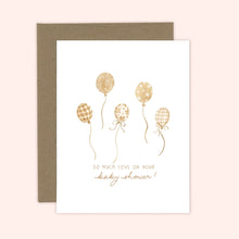 Load image into Gallery viewer, Baby Shower Balloons Card