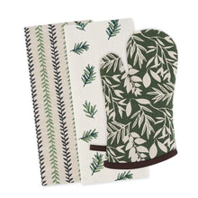 Load image into Gallery viewer, Garden Greens Oven Mitt Gift Set