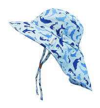 Load image into Gallery viewer, Dolphin Sun Hat with Neck Cape
