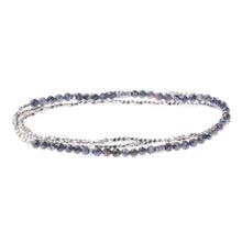 Load image into Gallery viewer, Delicate Stone Necklace/ Bracelet- Iolite & Sunstone