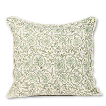 Load image into Gallery viewer, Evelyn Floral Pillow, Green