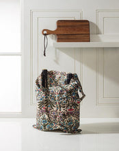 Load image into Gallery viewer, Flower Vine Simple Tote, Blue + Pink