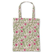 Load image into Gallery viewer, Ball Flower Tote, Pink on Ivory