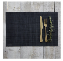 Load image into Gallery viewer, Navy Linen Vinyl Placemat
