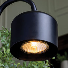 Load image into Gallery viewer, Black & Wood Arched Candle Warmer Lamp