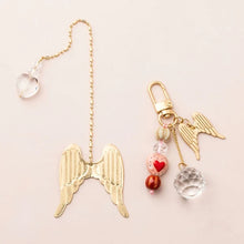 Load image into Gallery viewer, Bookmark & Keychain Set- Angel Wings/ Protection