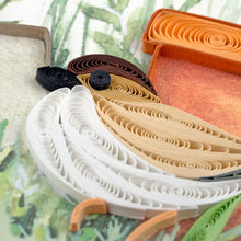 Load image into Gallery viewer, Garden Sparrow Quilling Card