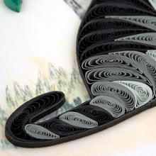 Load image into Gallery viewer, Cat & Orange Branch Quilling Card
