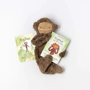 With the book and the affirmation, the Bigfoot snuggler helps build a foundation of security, safety, and connection. This soft, cuddly lovey promotes valuable life skills, builds self-esteem, and is a daily reminder that little ones are unique, strong, and wonderful just as they are.