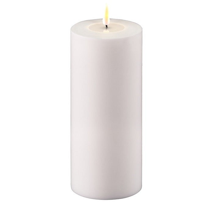 White LED Outdoor Candle, 4x8