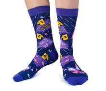 Load image into Gallery viewer, Cats, Wine + Crime Ladies Socks