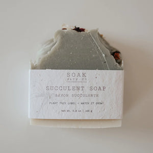 Succulent Soap Bar: SOAK Bath Co.