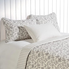 Load image into Gallery viewer, Campagne Brown Floral Quilt