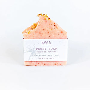Peony Soap Bar: SOAK Bath Co.