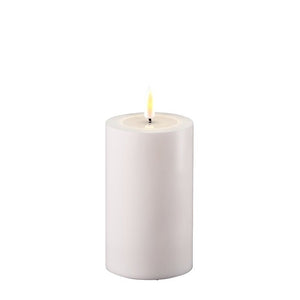White LED Outdoor Candle, 3x5"
