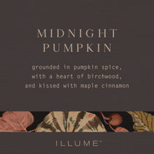 Load image into Gallery viewer, Midnight Pumpkin Radiant Glass Candle, Small
