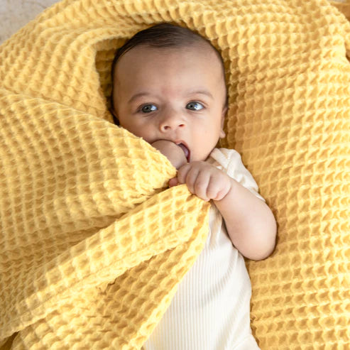 Bella Tunno Waffle Baby Blanket Sunshine Seasons Home Gift