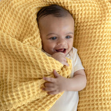 Load image into Gallery viewer, Bella Tunno Waffle Baby Blanket, Sunshine