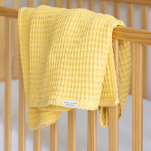 Load image into Gallery viewer, Bella Tunno Waffle Baby Blanket, Sunshine
