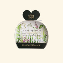 Load image into Gallery viewer, Heritage Lily of the Valley Heart Guest Soaps