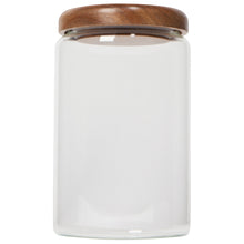 Load image into Gallery viewer, Glass Jar with Acacia wood lid - 32 oz