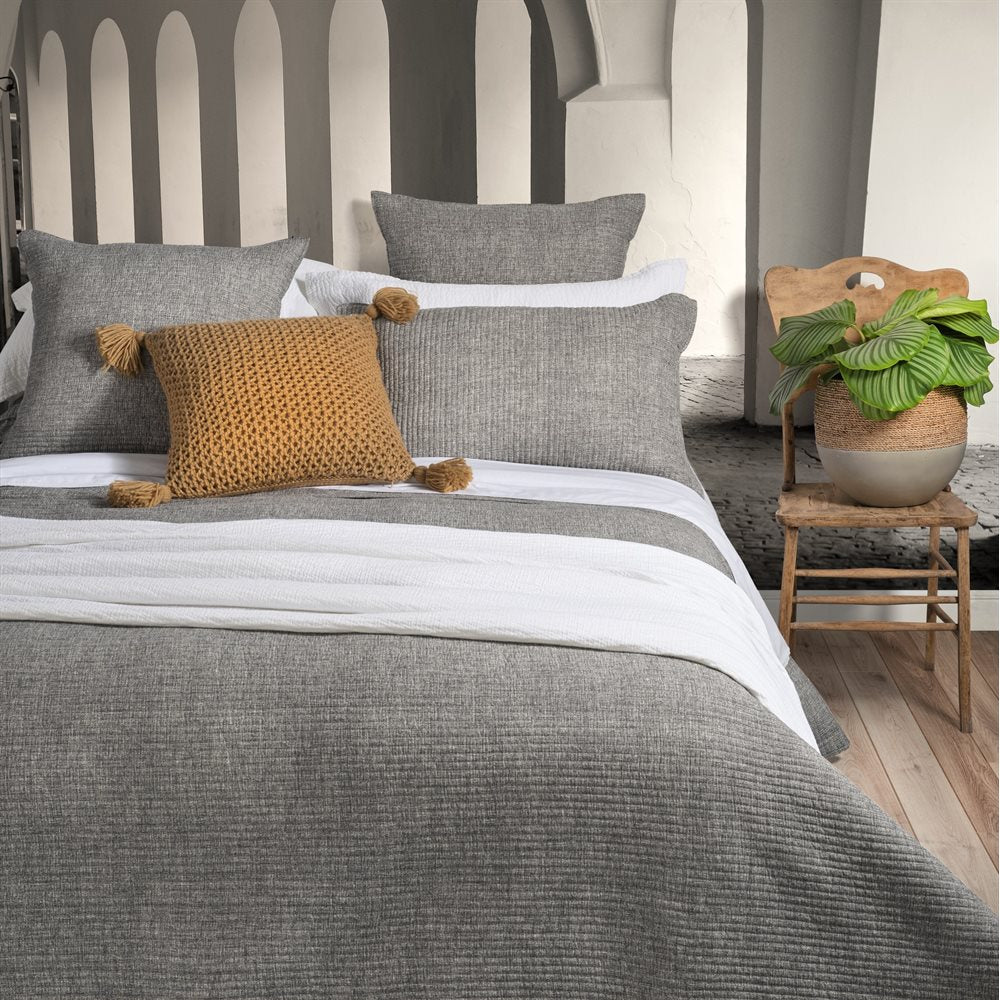 Chambray Grey Coverlet