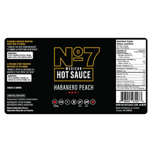 Load image into Gallery viewer, Peach Habanero No7 Hot Sauce