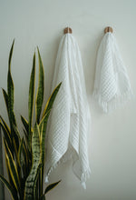 Load image into Gallery viewer, White Waffle Hand Towel