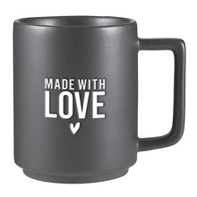 Load image into Gallery viewer, Made With Love Matte Cafe Mug
