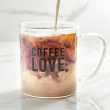 Load image into Gallery viewer, Coffee Love Glass Mug
