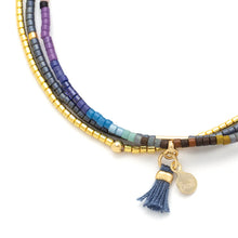 Load image into Gallery viewer, Miyuki Bracelet Trio - Dark Multi/Gold