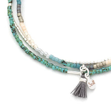 Load image into Gallery viewer, Miyuki Bracelet Trio - Turquoise Multi/Silver