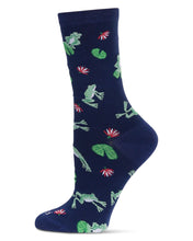 Load image into Gallery viewer, Frogs Ladies Socks
