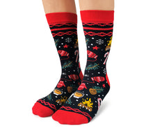 Load image into Gallery viewer, Merry + Bright Ladies Socks