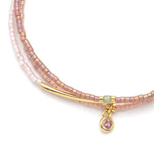 Load image into Gallery viewer, Miyuki Bracelet Trio, Blush + Gold