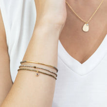 Load image into Gallery viewer, Miyuki Bracelet Trio - Pewter/Gold