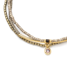 Load image into Gallery viewer, Miyuki Bracelet Trio - Pewter/Gold