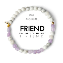 Load image into Gallery viewer, MINI Morse Code Bracelet | FRIEND, Lavender Quartz