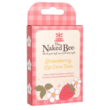 Load image into Gallery viewer, Naked Bee Strawberry Lip Care Duo