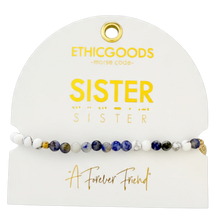 Load image into Gallery viewer, Morse Code Bracelet | SISTER, Lapis & Howlite