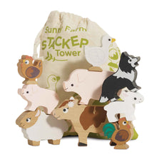 Load image into Gallery viewer, Le Toy Van: Farmyard Stacking Animals & Bag