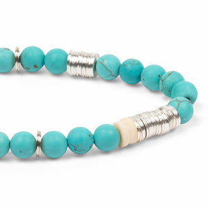 Intermix Stone Stacking Bracelet - Turquoise