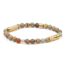 Load image into Gallery viewer, Intermix Stone Stacking Bracelet - Aqua Terra
