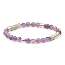 Load image into Gallery viewer, Intermix Stone Stacking Bracelet - Amethyst
