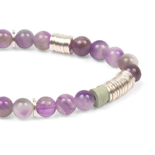 Load image into Gallery viewer, Intermix Stone Stacking Bracelet - Amethyst
