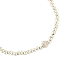 Load image into Gallery viewer, Mini Metal Stacking Bracelet, Ball Beads- Silver