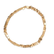 Load image into Gallery viewer, Mini Metal Stacking Bracelet, Geometric Beads- Gold