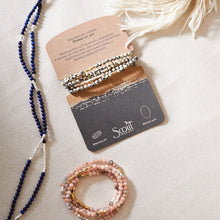 Load image into Gallery viewer, Stone Wrap, Morganite & Black Tourmaline